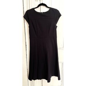 Ann Taylor Black Midi Dress